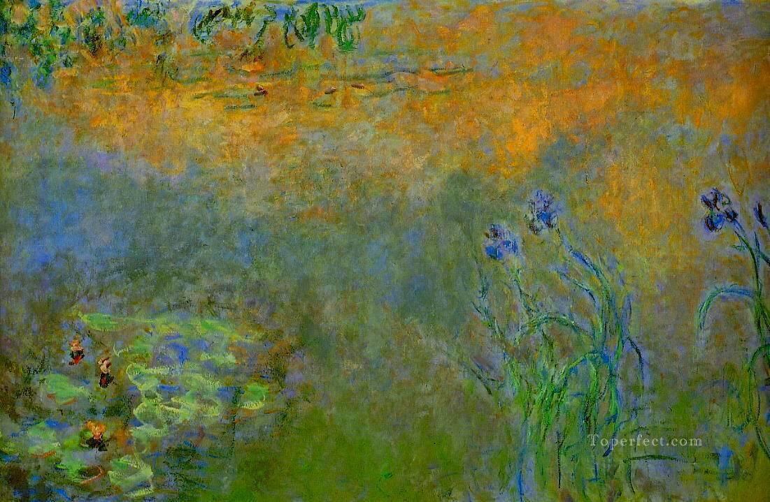Estanque de nenúfares con lirios Claude Monet Impresionismo Flores Pintura al óleo